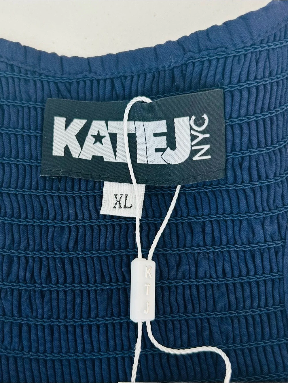 Katie J NYC smocked fabric